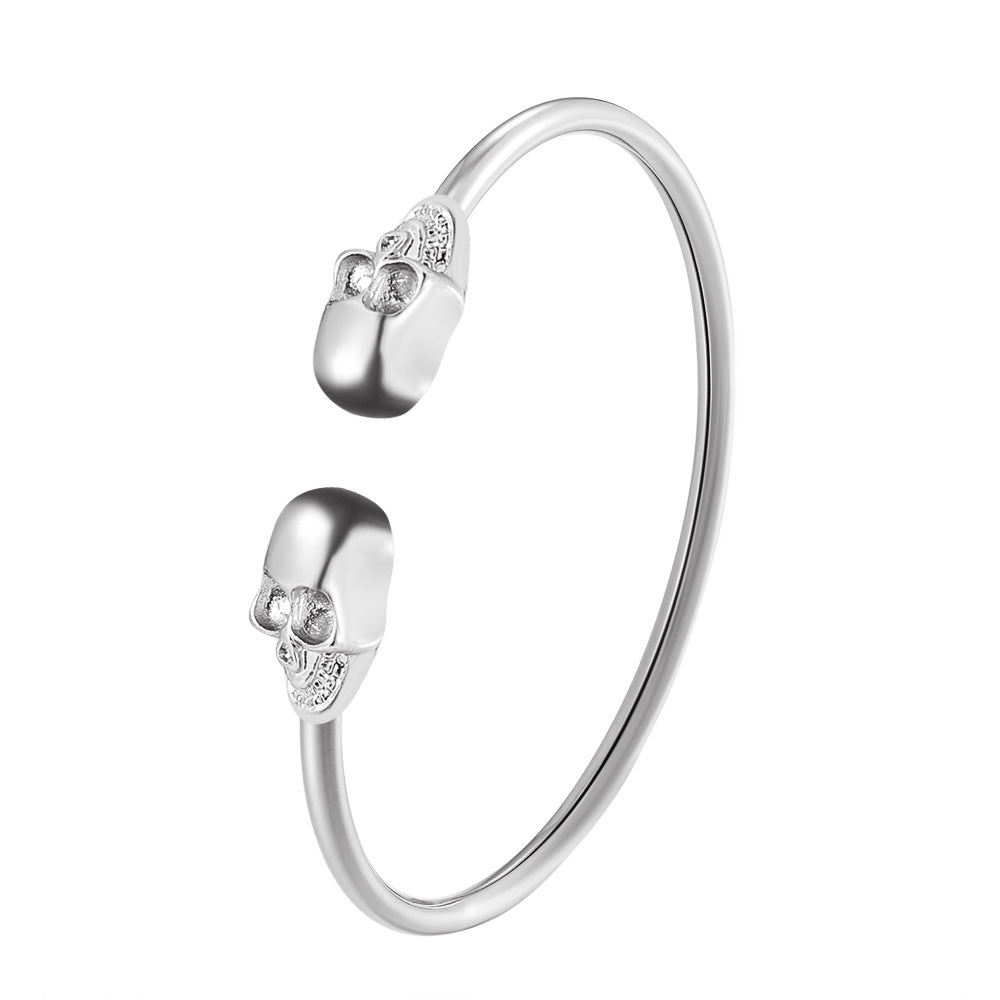 Wholesale Exaggerated Gothic Skull Alloy Bracelets